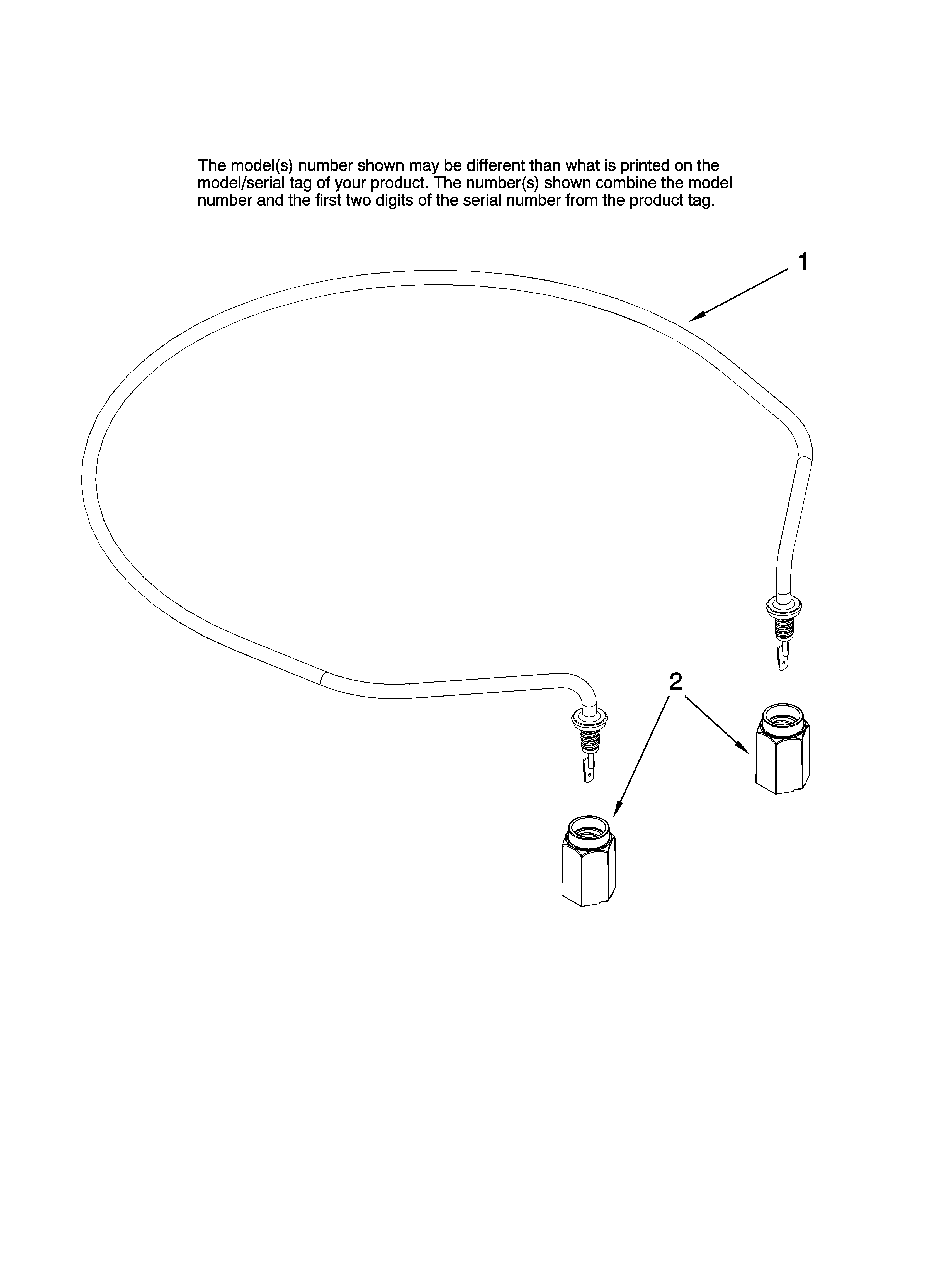 Jenn-Air JDB1255AWR45 heater parts diagram