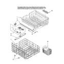 Maytag MDB4651AWB42 upper and lower rack parts diagram