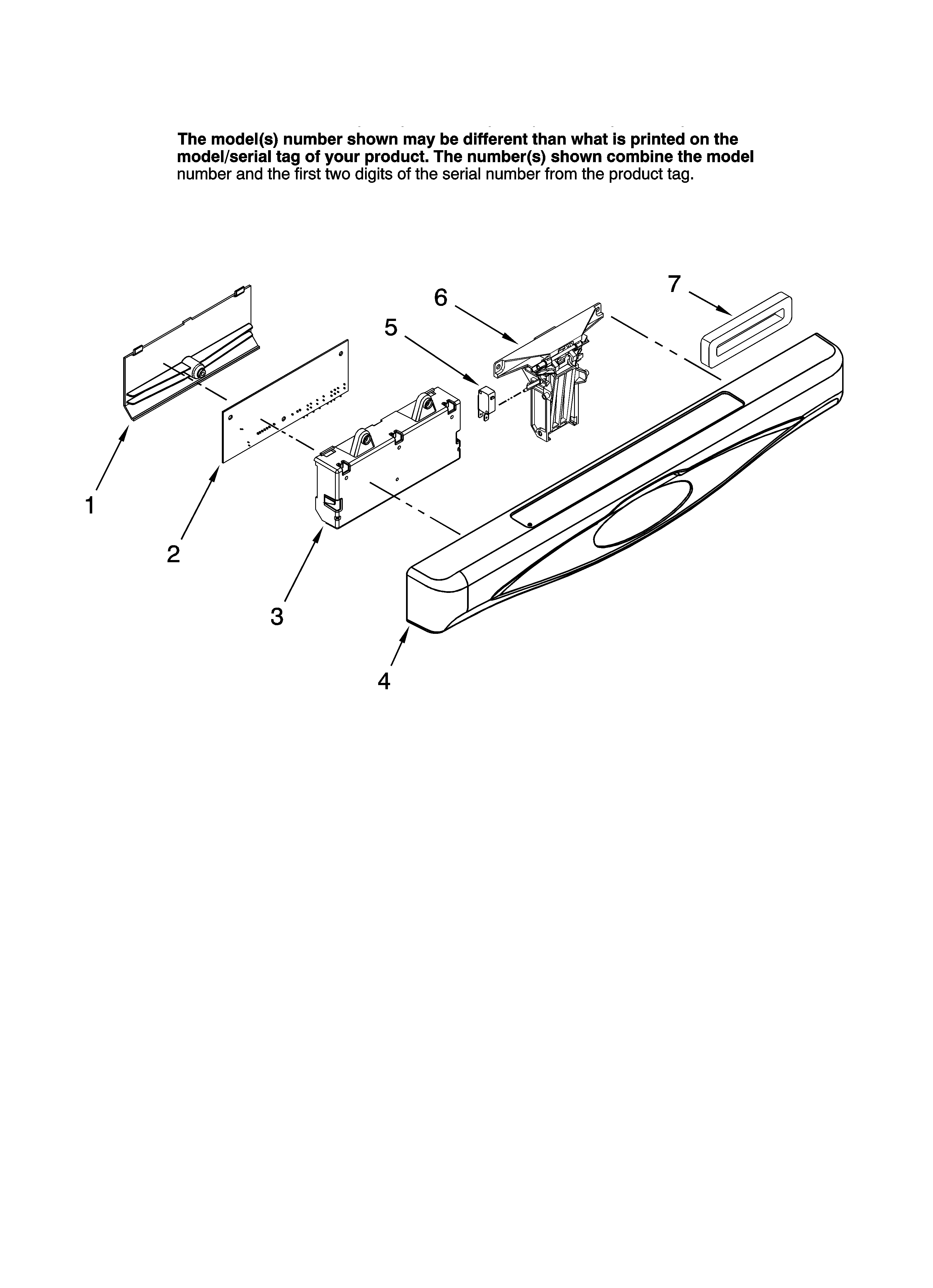 Maytag MDB5601AWB42 control panel parts diagram