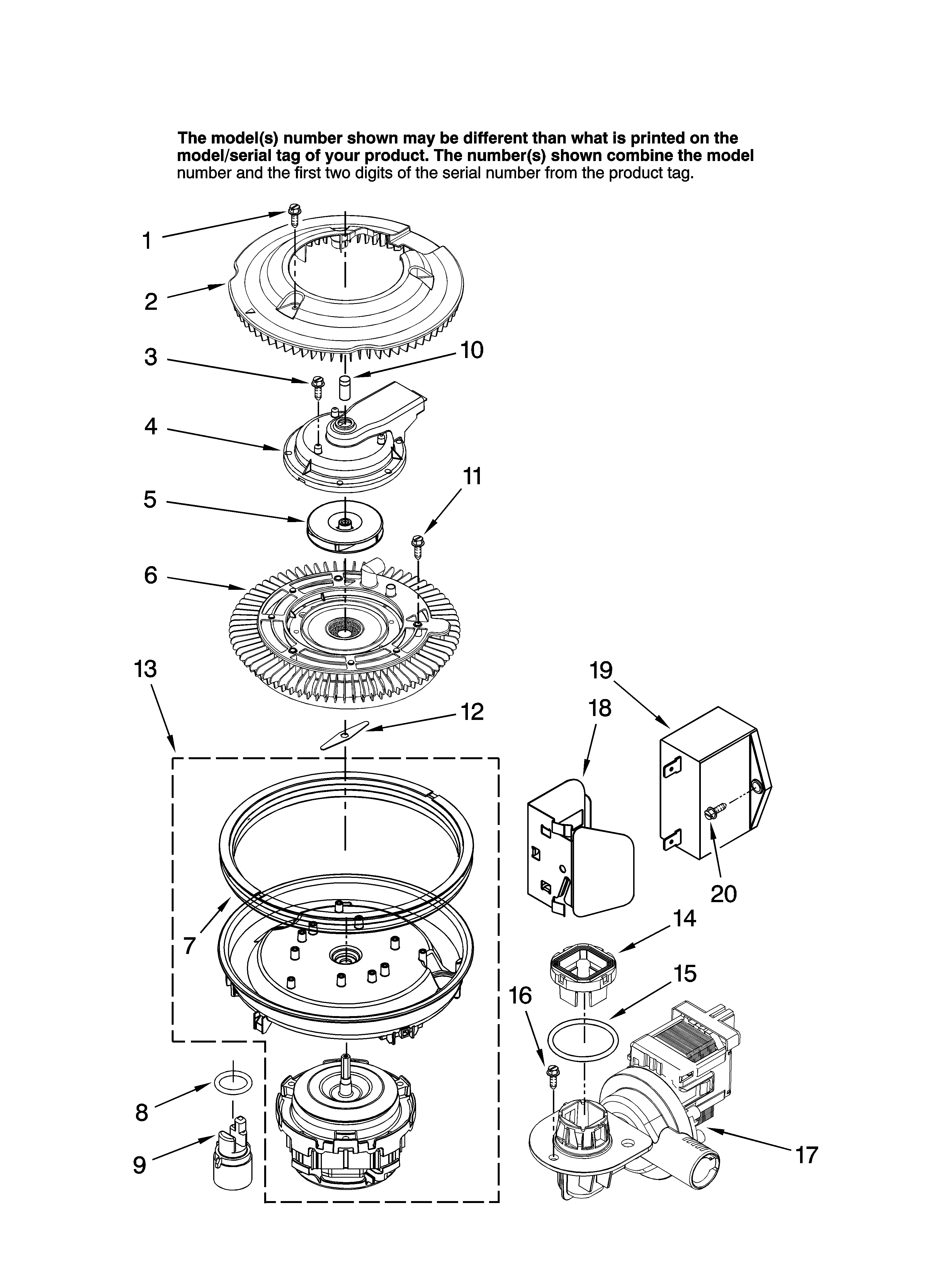Maytag MDB5601AWB42 pump and motor parts diagram