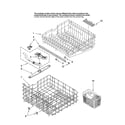 Maytag MDB5601AWB42 upper and lower rack parts diagram