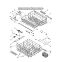 Maytag MDB8951BWS41 upper and lower rack parts diagram