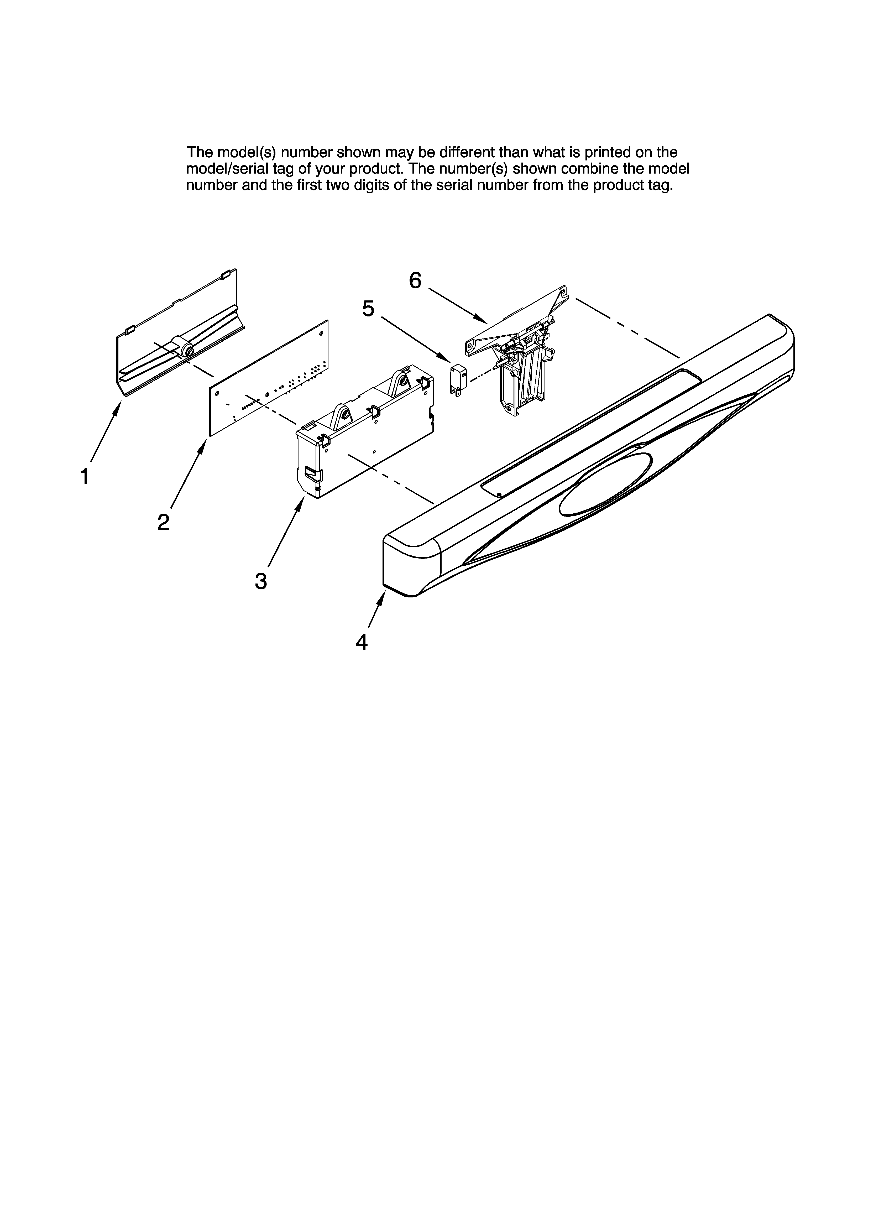 Maytag MDBH980AWS41 control panel parts diagram