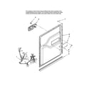 Maytag MDBH980AWQ44 door and latch parts diagram