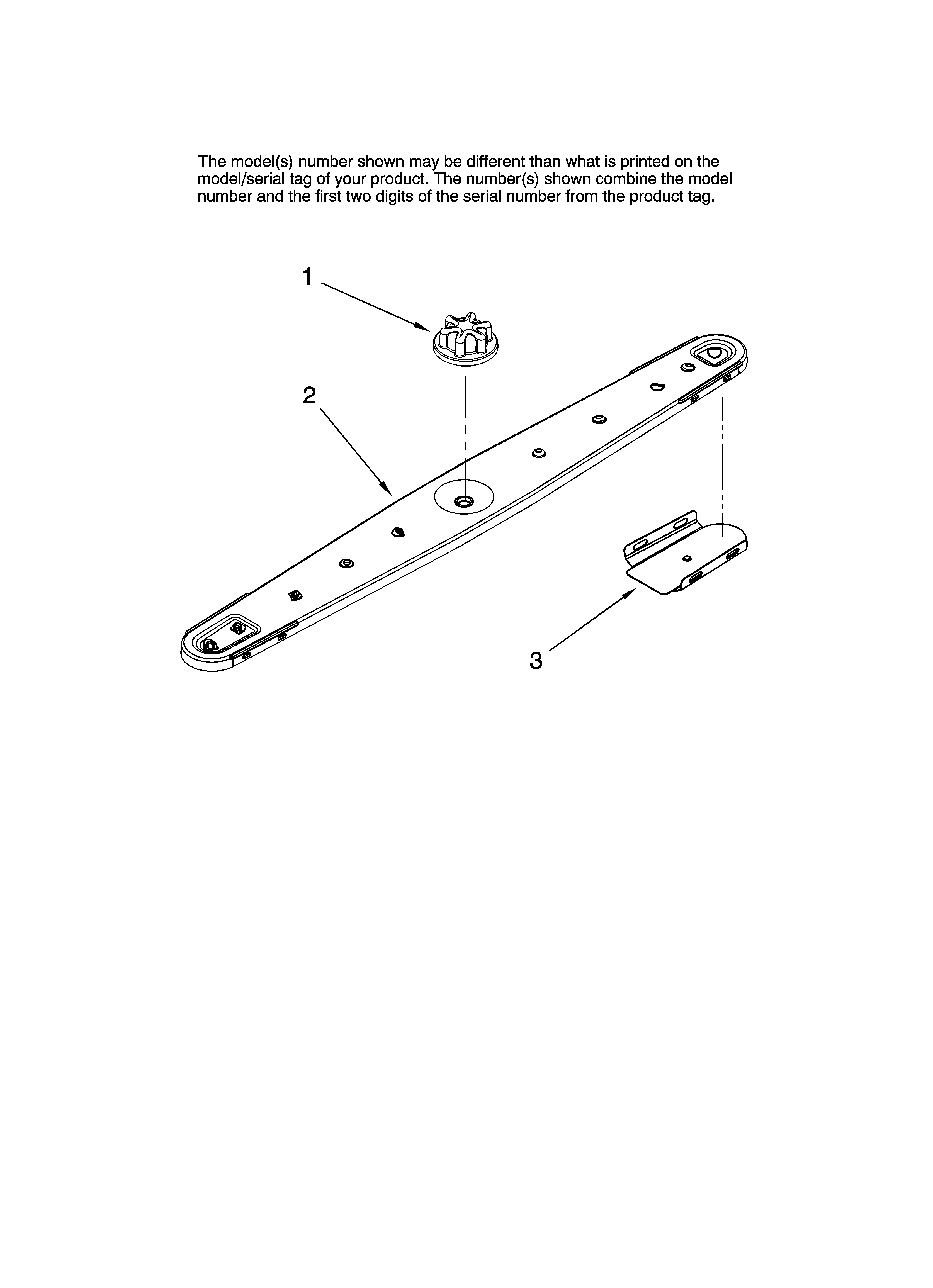 Maytag MDBH980AWS41 lower washarm parts diagram