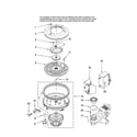 Maytag MDBH980AWQ44 pump and motor parts diagram