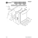Maytag MDBH985AWW44 door and panel parts diagram