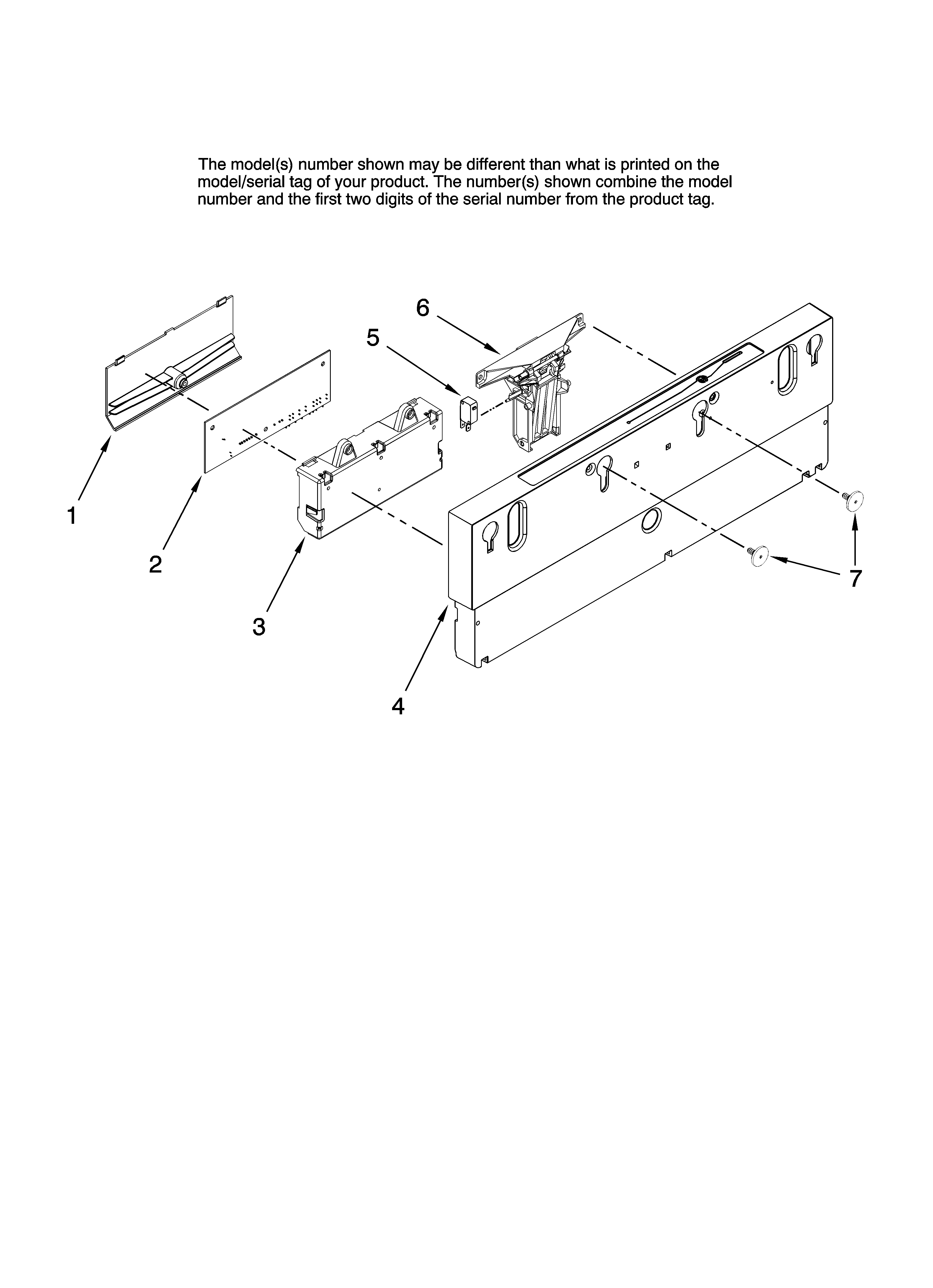 Maytag MDBH985AWS45 control panel parts diagram