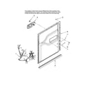 Maytag MDBH985AWW44 door and latch parts diagram