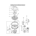 Maytag MDBH985AWW44 pump and motor parts diagram