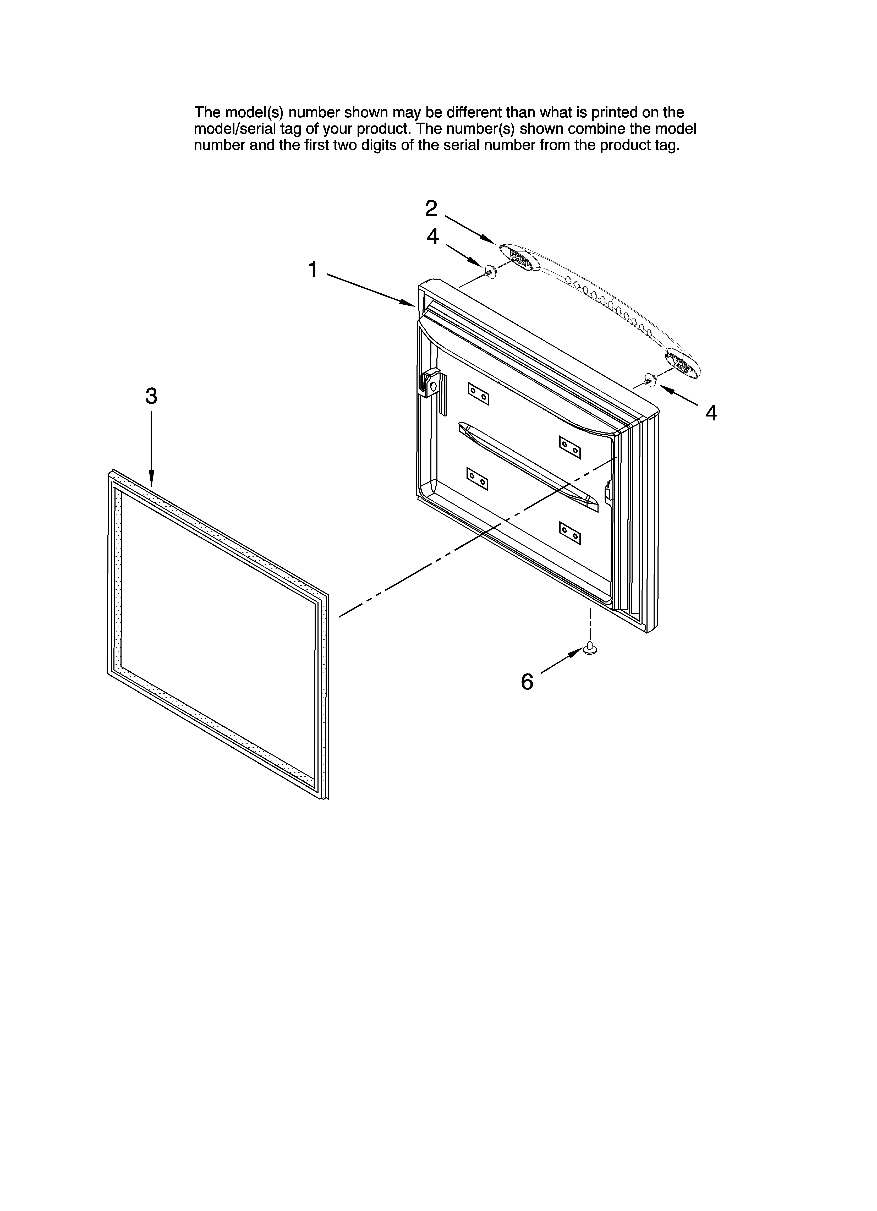 Maytag MFC2061HEB13 freezer door parts diagram