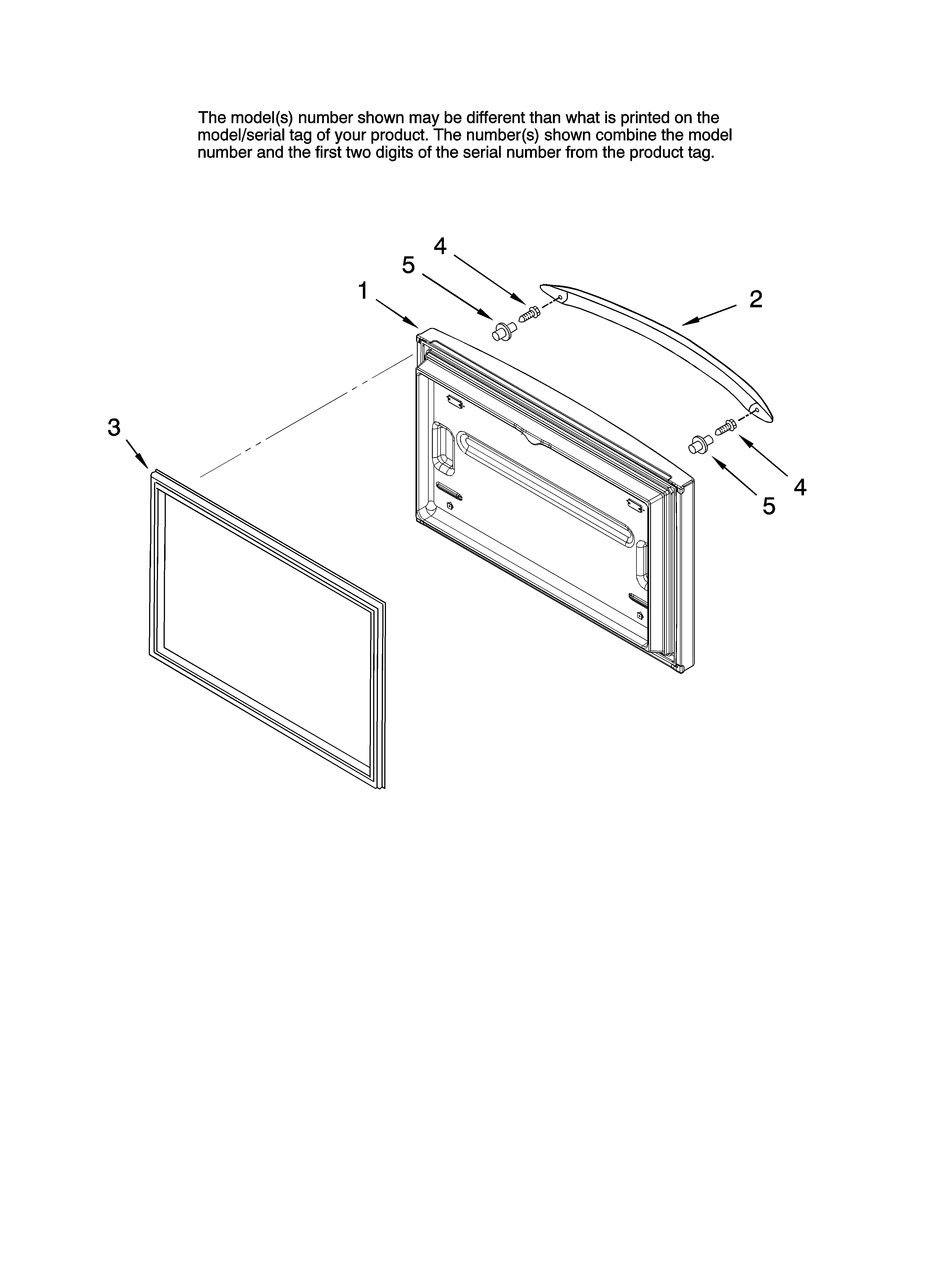 Maytag MFF2558KEB11 freezer door parts diagram