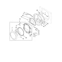 Maytag MGDE900VW0 door parts, optional parts (not included) diagram