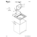 Whirlpool 1CWTW5505VQ0 top and cabinet parts diagram