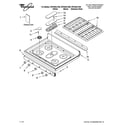 Whirlpool GFG464LVB0 cooktop parts diagram