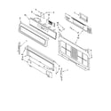 Whirlpool GFG464LVB0 control panel parts diagram