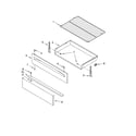 Whirlpool WFG381LVQ0 drawer & broiler parts, optional parts diagram