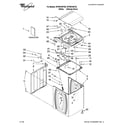 Whirlpool WTW6700TU2 top and cabinet parts diagram