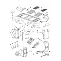 Whirlpool YGH5184XPQ2 interior and ventilation parts diagram