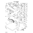 Whirlpool 8TCEM2760KQ1 top and console parts diagram