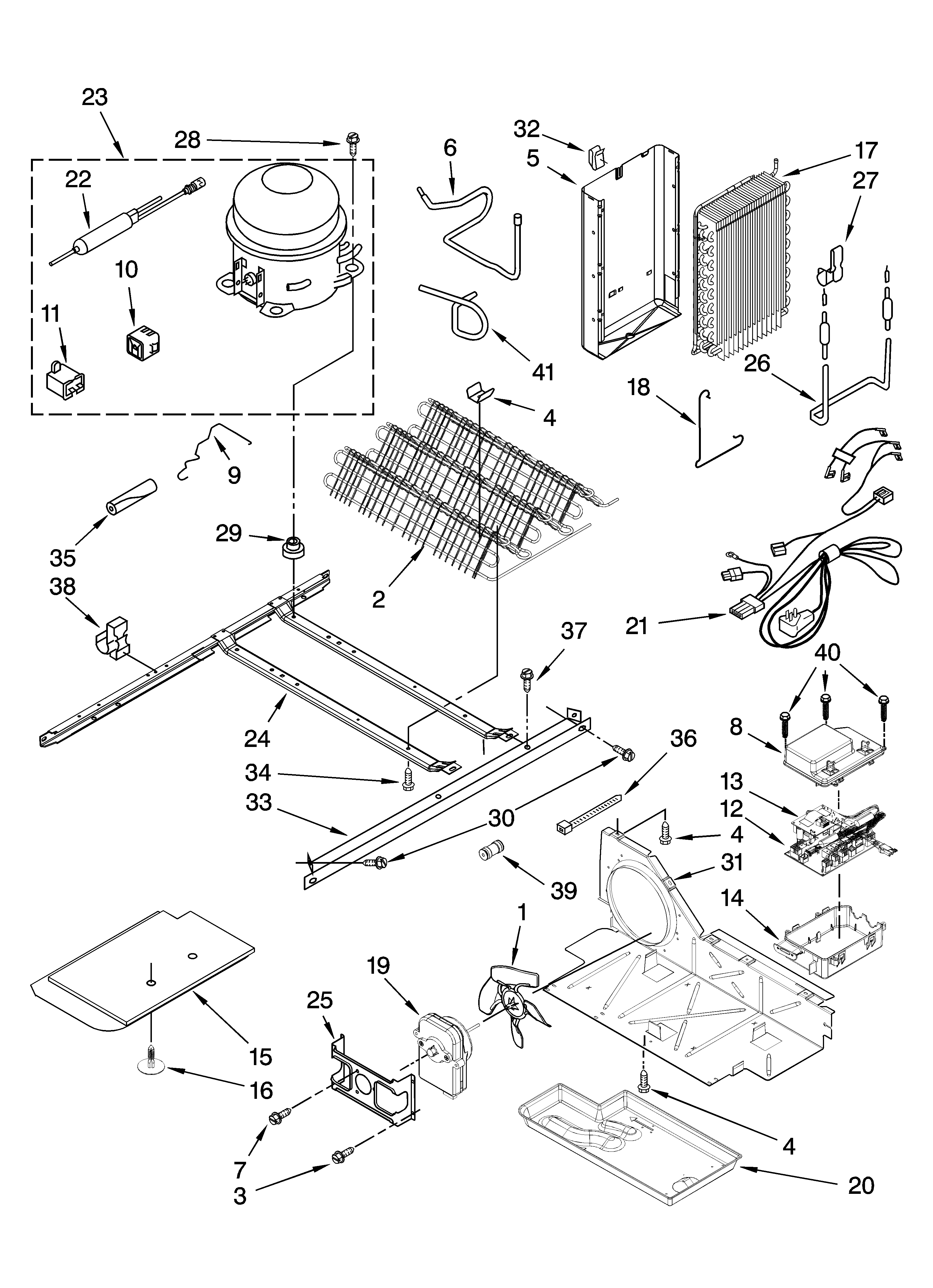 Whirlpool GS5VHAXWB00 unit parts diagram