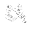 Whirlpool WFW8400TE01 dispenser parts diagram
