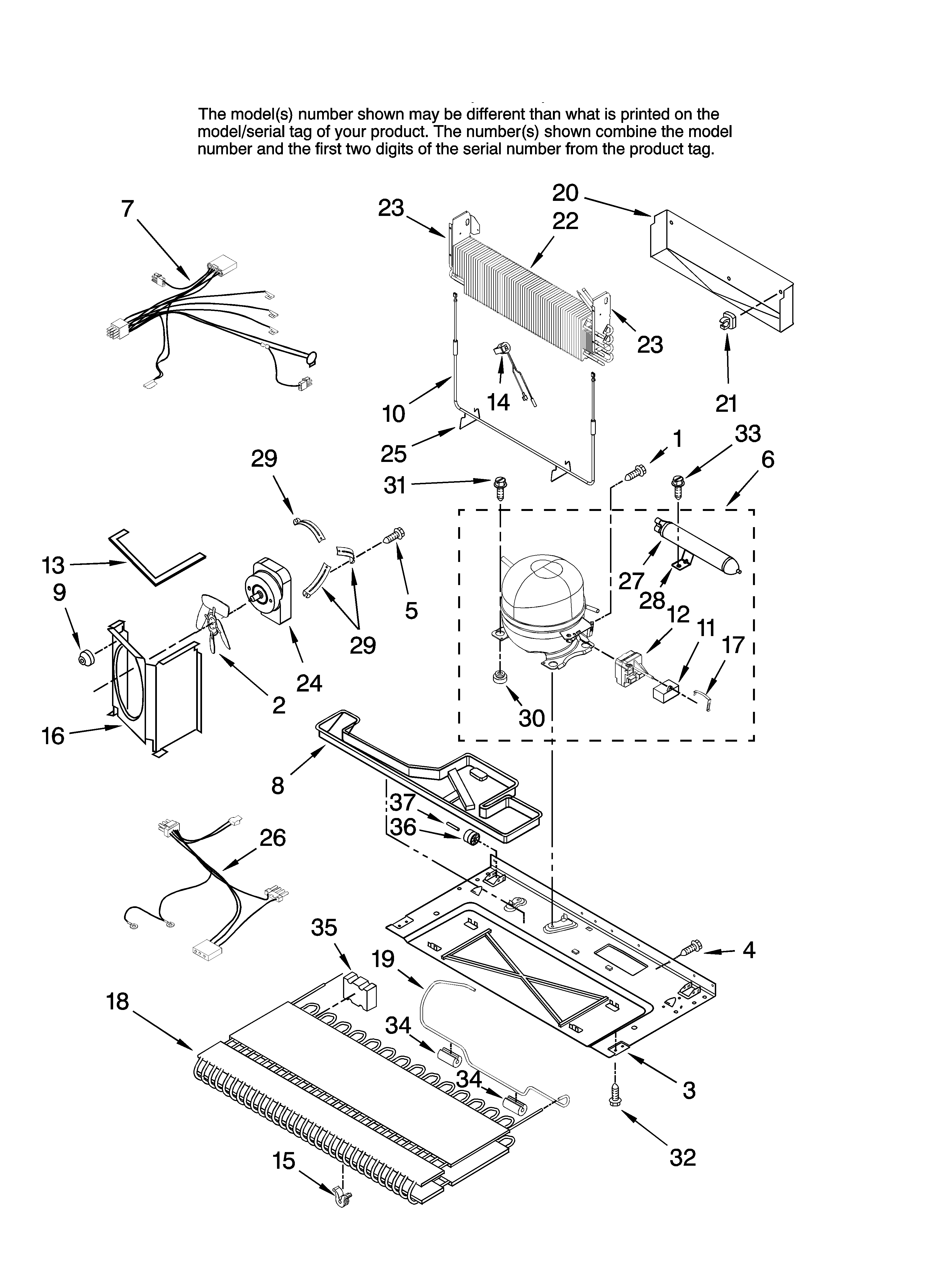Amana AB2225PEKS13 unit parts diagram