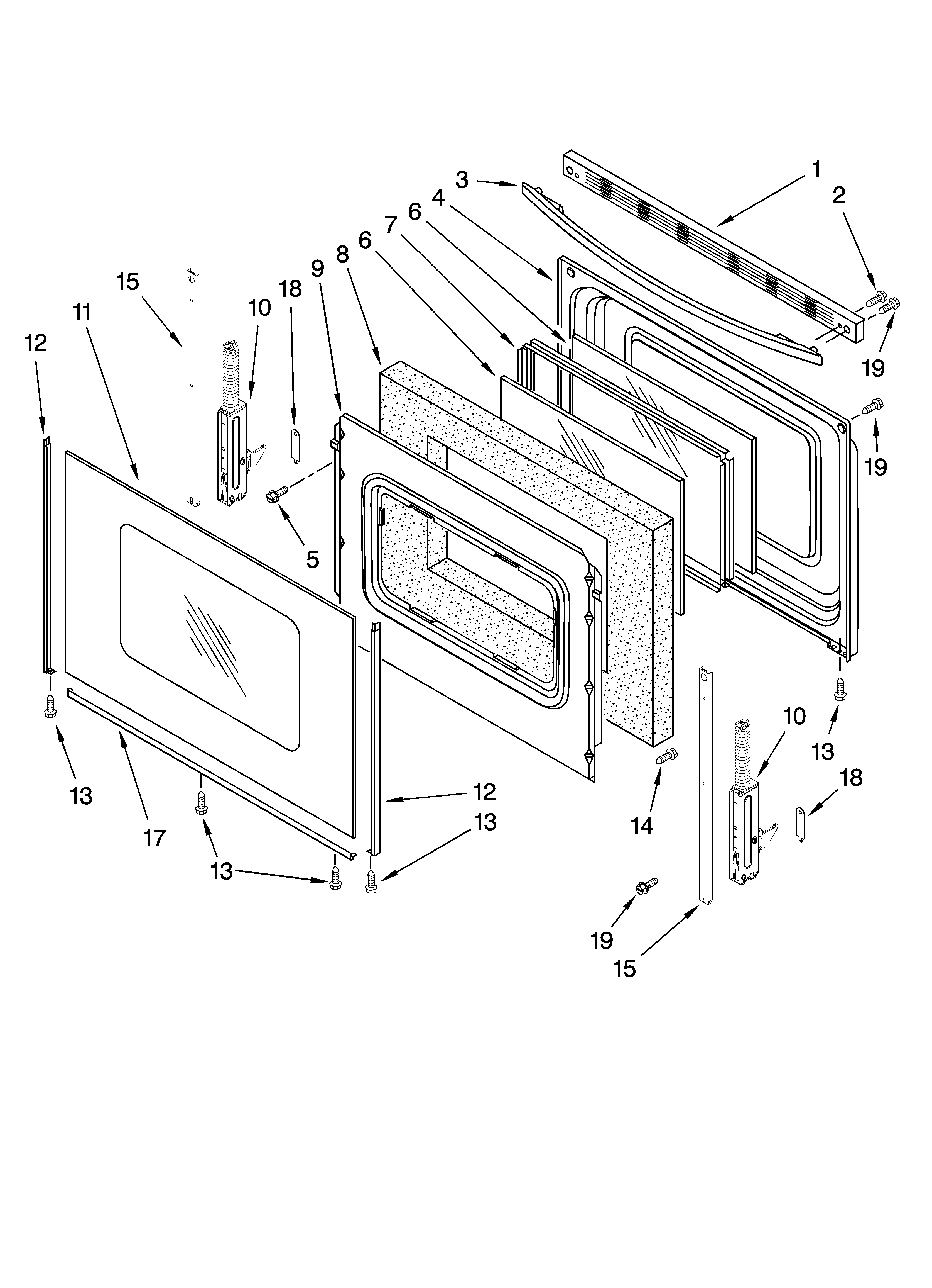 Amana AGR5844VDS0 door parts diagram