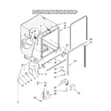 Jenn-Air JDB1080AWS0 tub and frame parts diagram