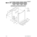 Jenn-Air JDB1080AWW44 door and panel parts diagram