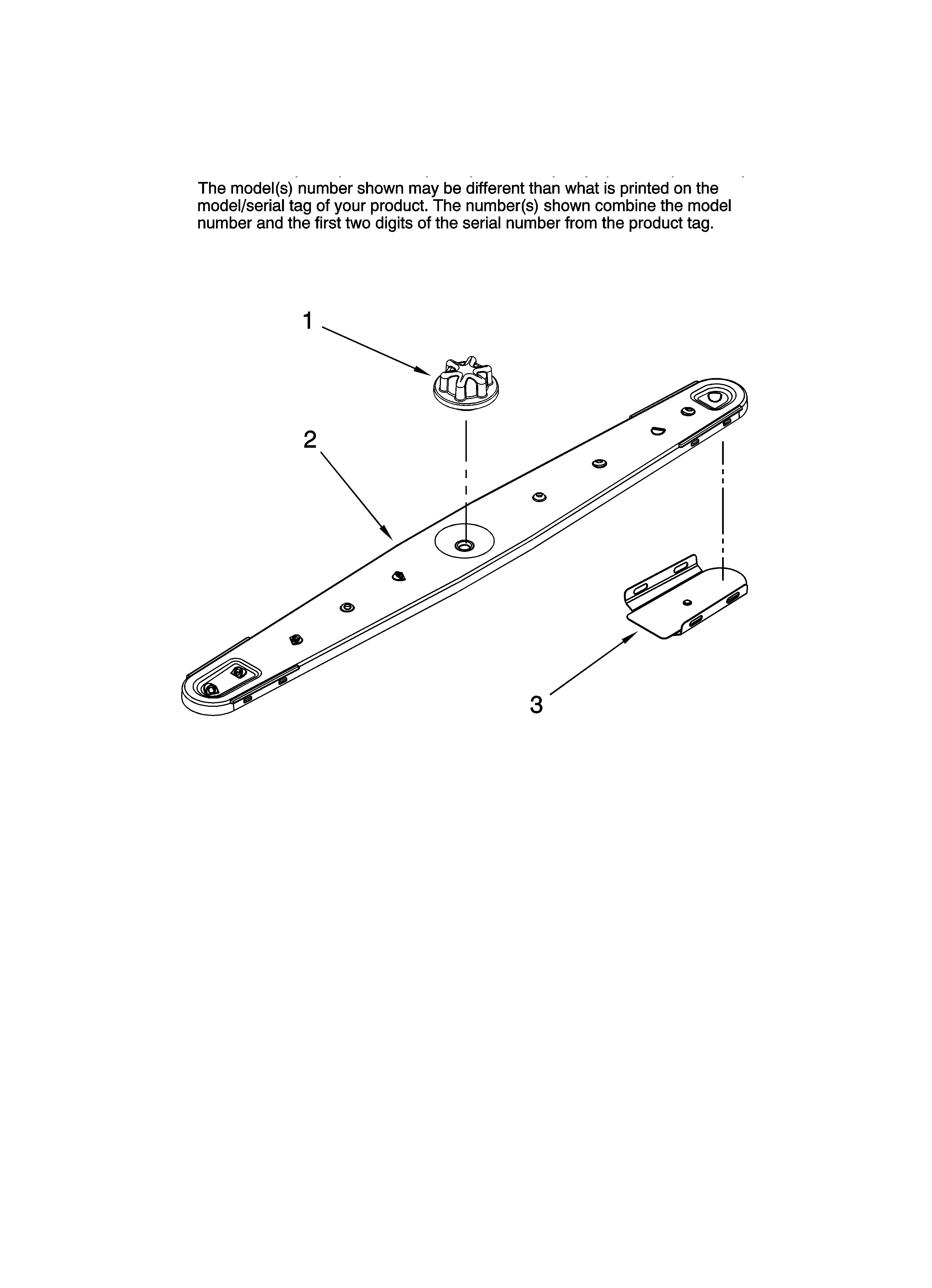 Jenn-Air JDB1080AWB42 lower washarm parts diagram