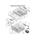 Jenn-Air JDB1080AWW44 upper and lower rack parts diagram