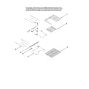 Maytag MER6757BAB14 rack and element parts, optional parts (not included) diagram
