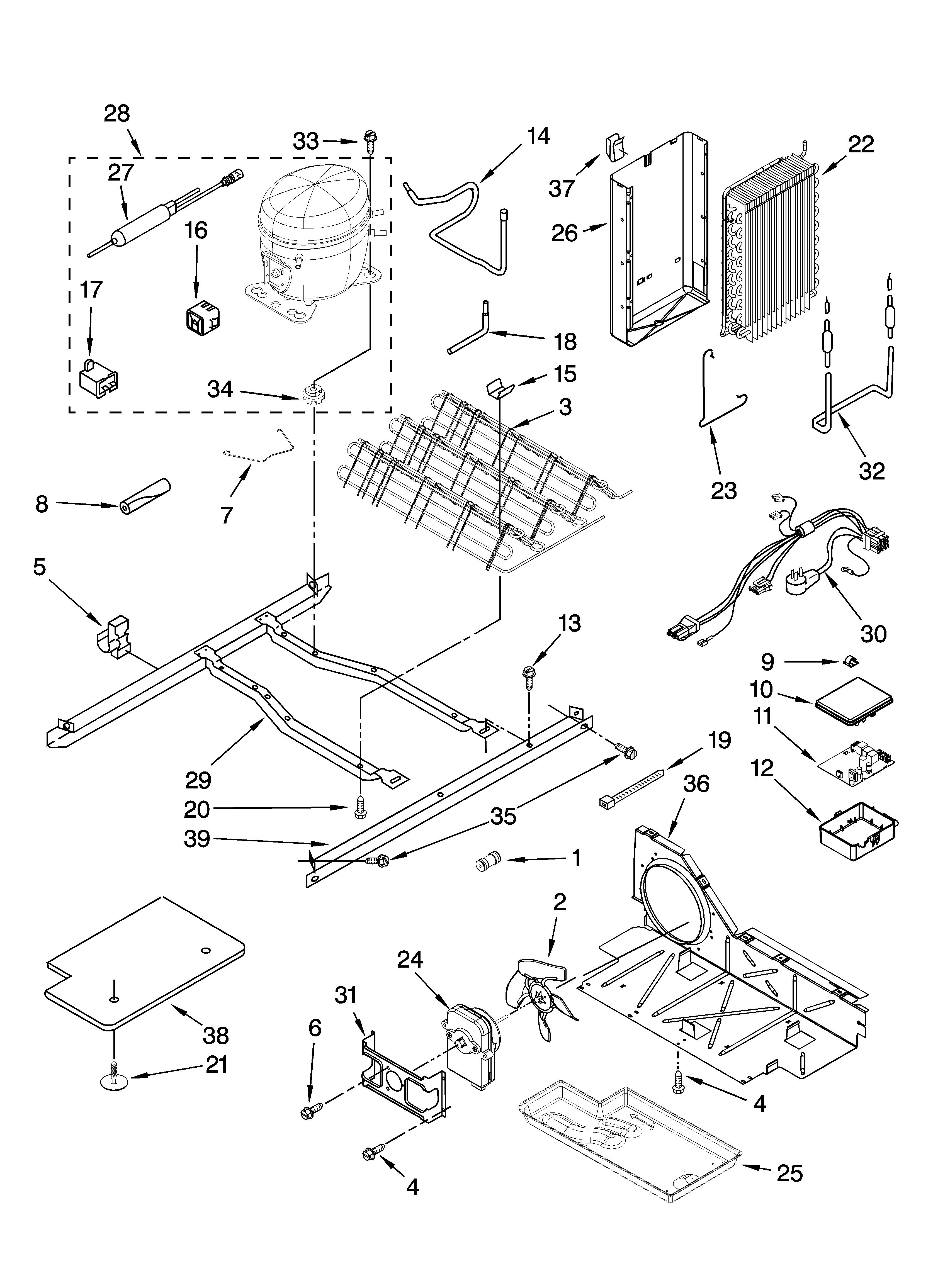 Maytag MSD2274VEQ00 unit parts diagram