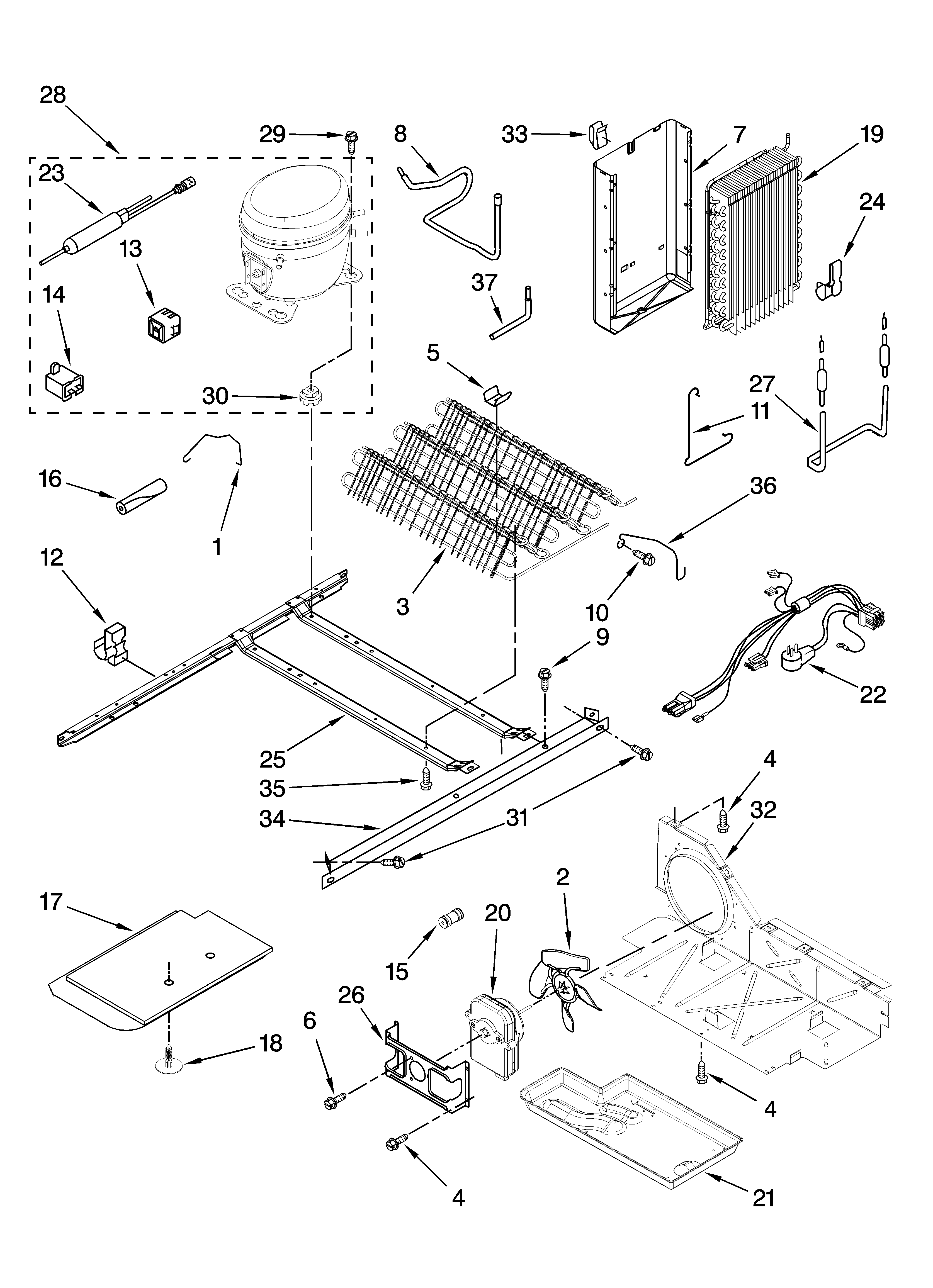 Maytag MSD2542VEW01 unit parts diagram