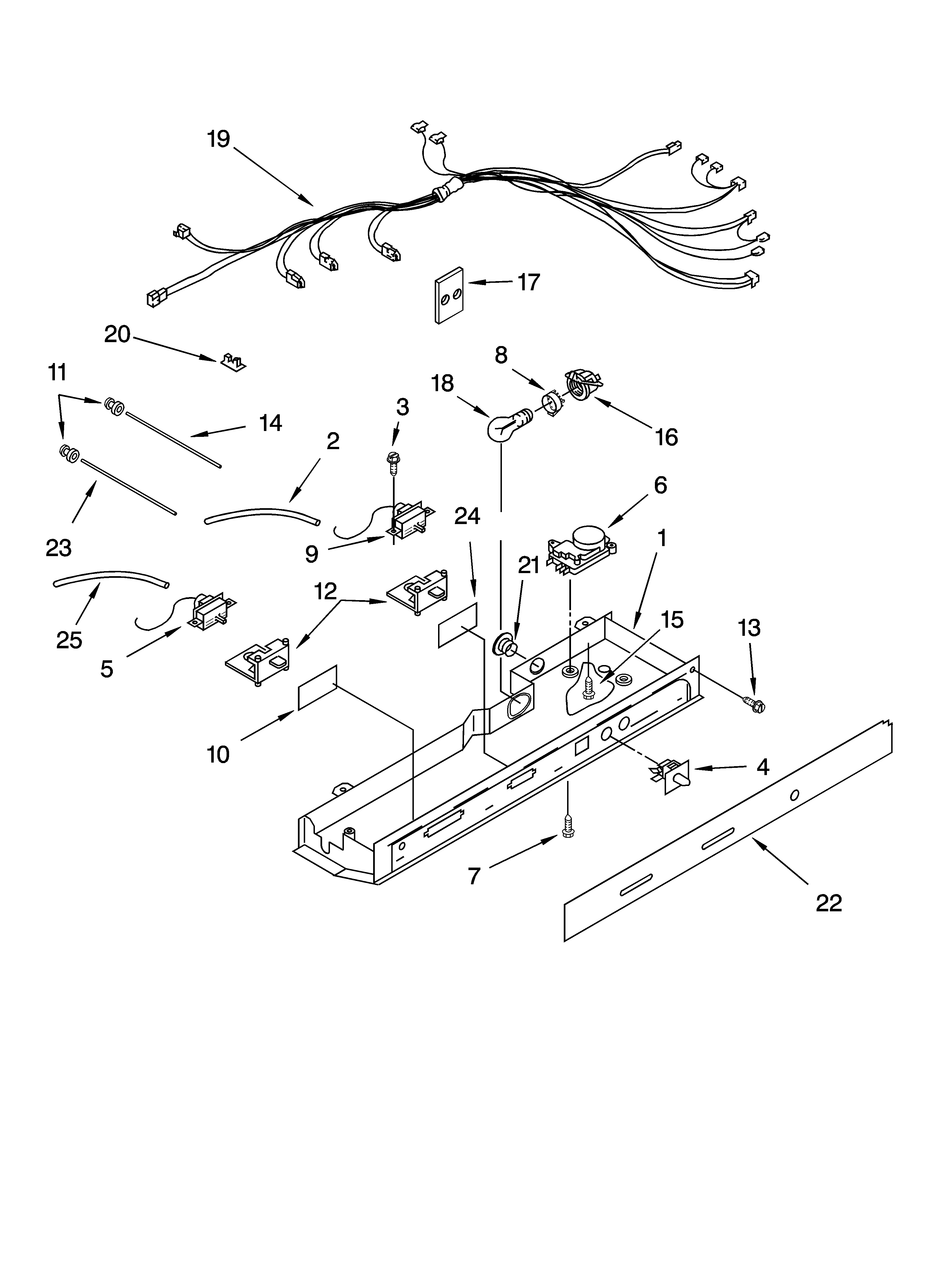 Whirlpool 6ED2FHGXVQ01 control parts, optional parts (not included) diagram