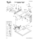 Whirlpool 7MWG45500ST1 top and console parts diagram