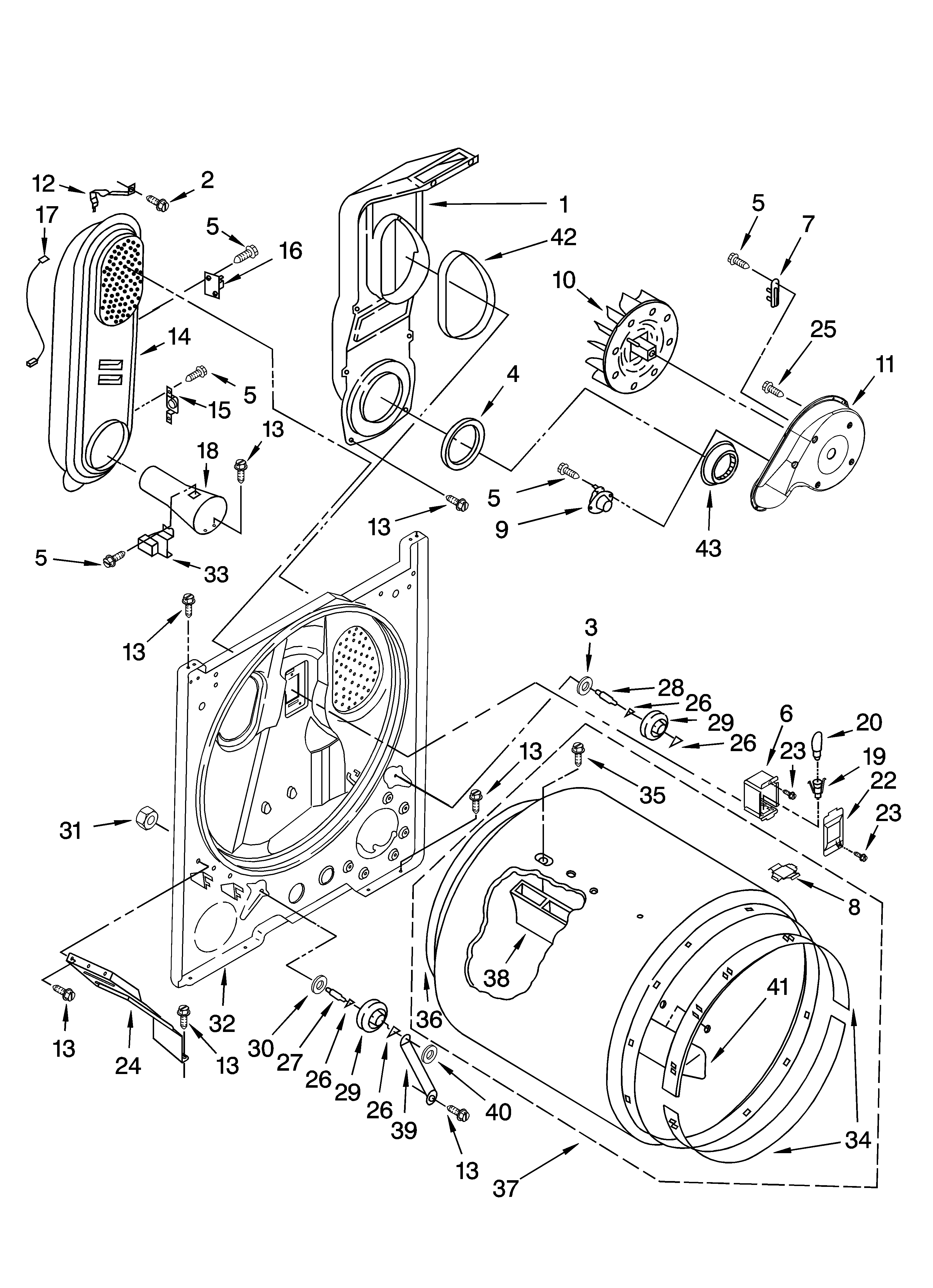 Crosley CGDS1043VQ0 bulkhead parts diagram