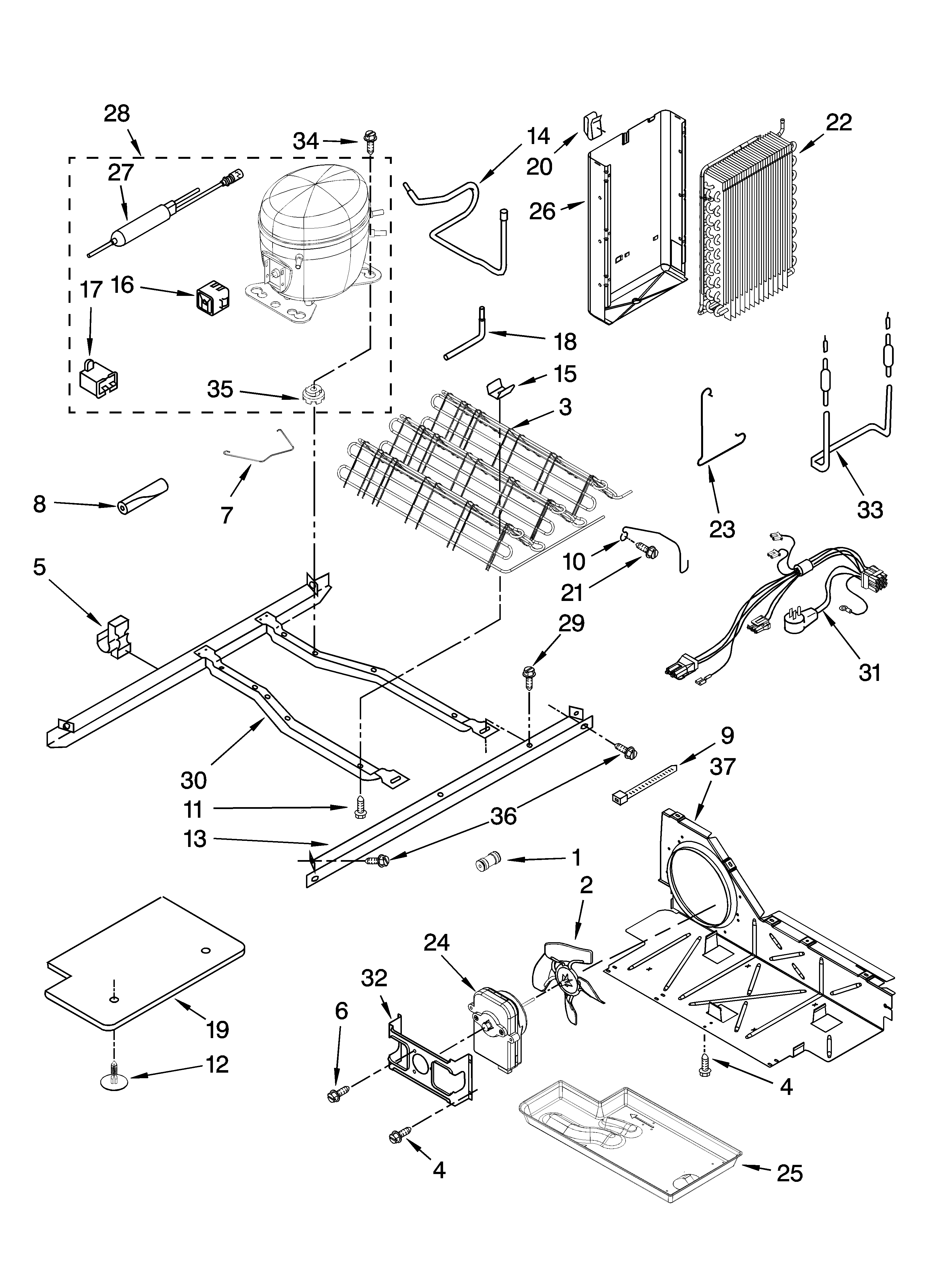 Crosley CS22CFXTB01 unit parts diagram