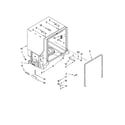 Whirlpool DU1301XTVQ1 tub and frame parts diagram