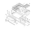 Whirlpool GFG471LVS0 drawer & broiler parts diagram