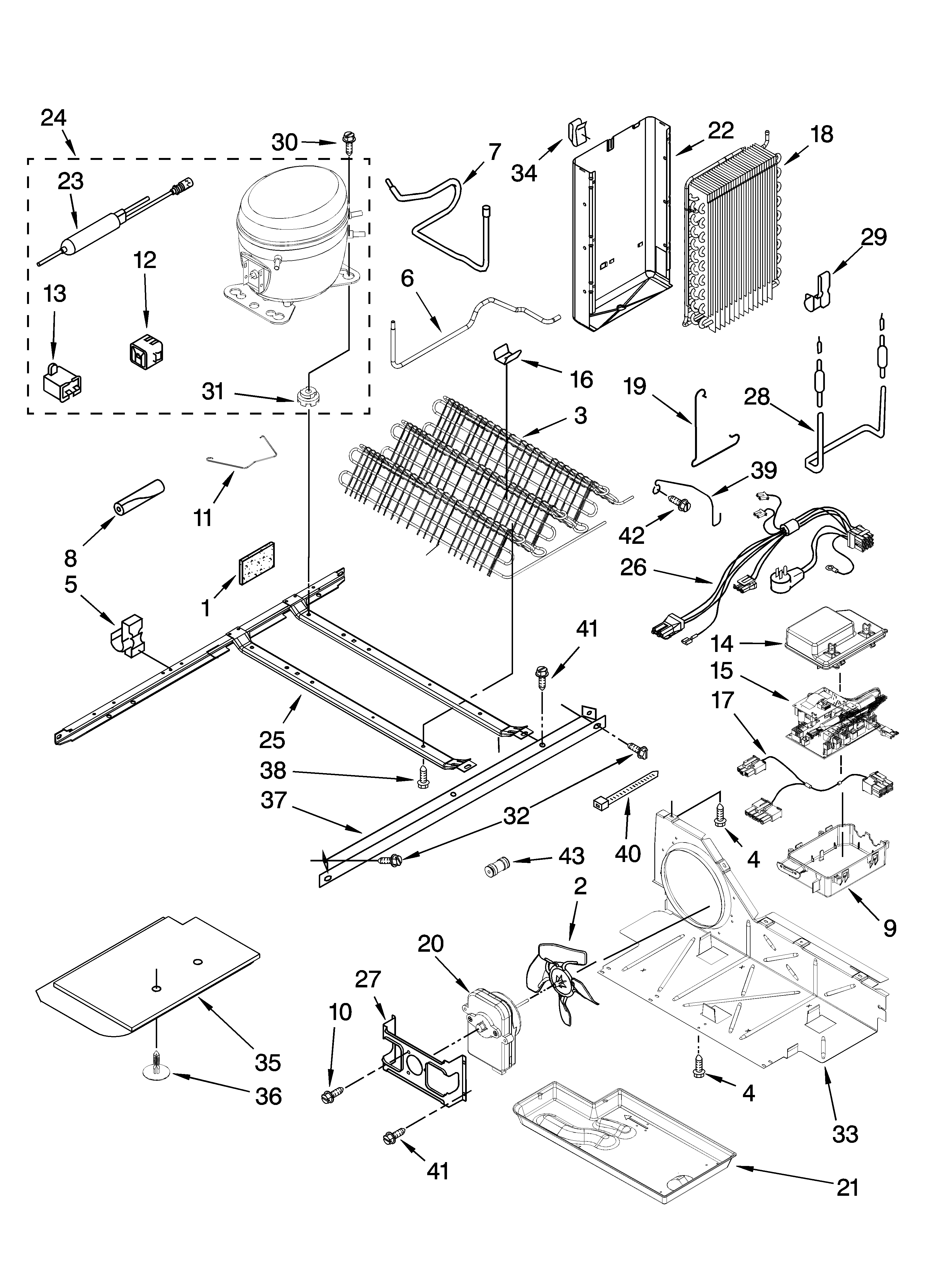 KitchenAid KSRG25FVMS01 unit parts diagram