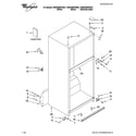Whirlpool W9RXEMFWB01 cabinet parts diagram
