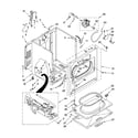 Whirlpool 1CWGD5300VW0 cabinet parts diagram