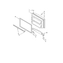 Whirlpool W2RXEMMWB00 freezer door parts, optional parts diagram
