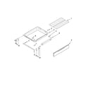 Maytag MGRH865QDW0 drawer and rack parts, optional parts (not included) diagram