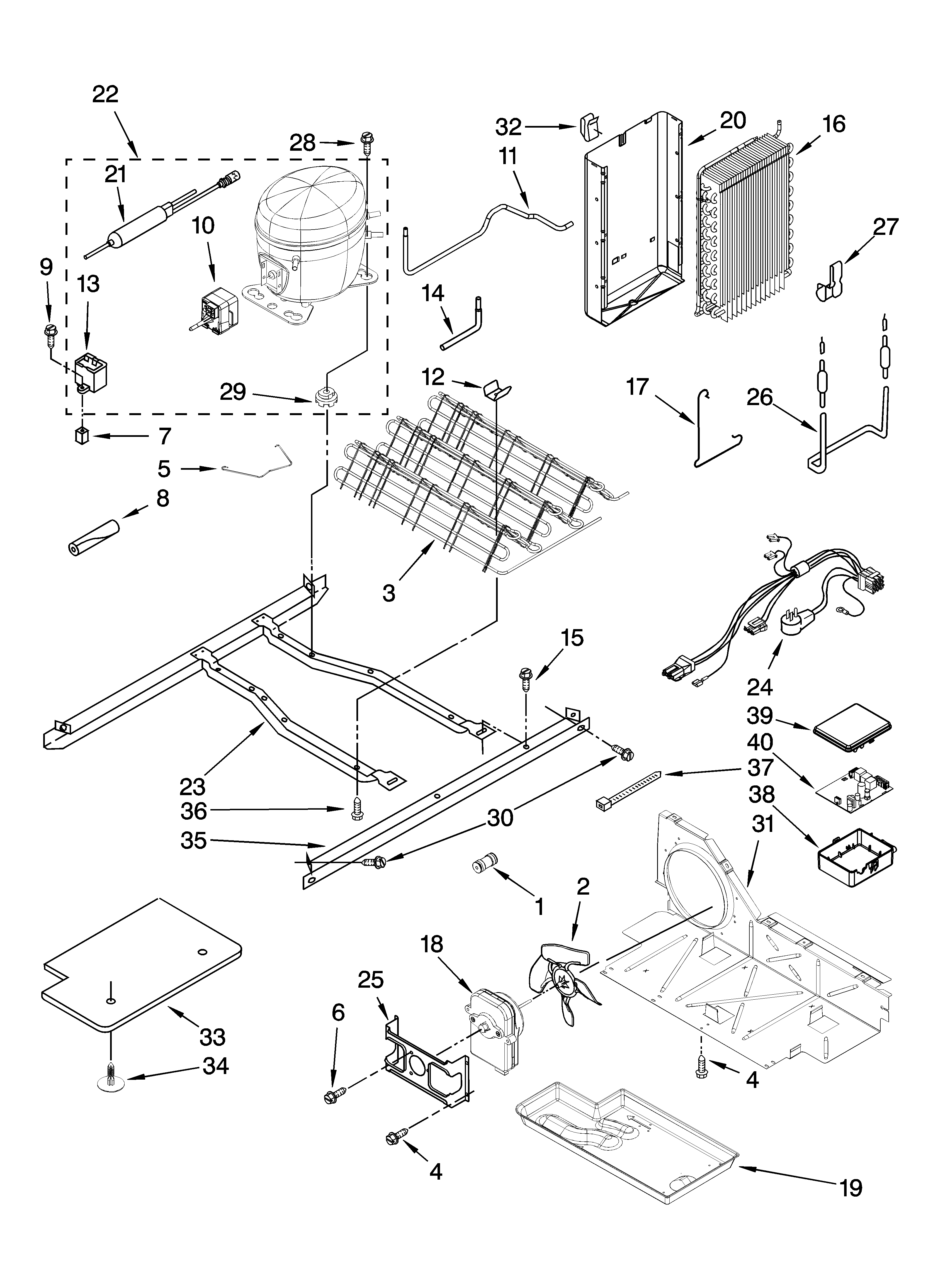 Maytag MSD2254VEY01 unit parts diagram