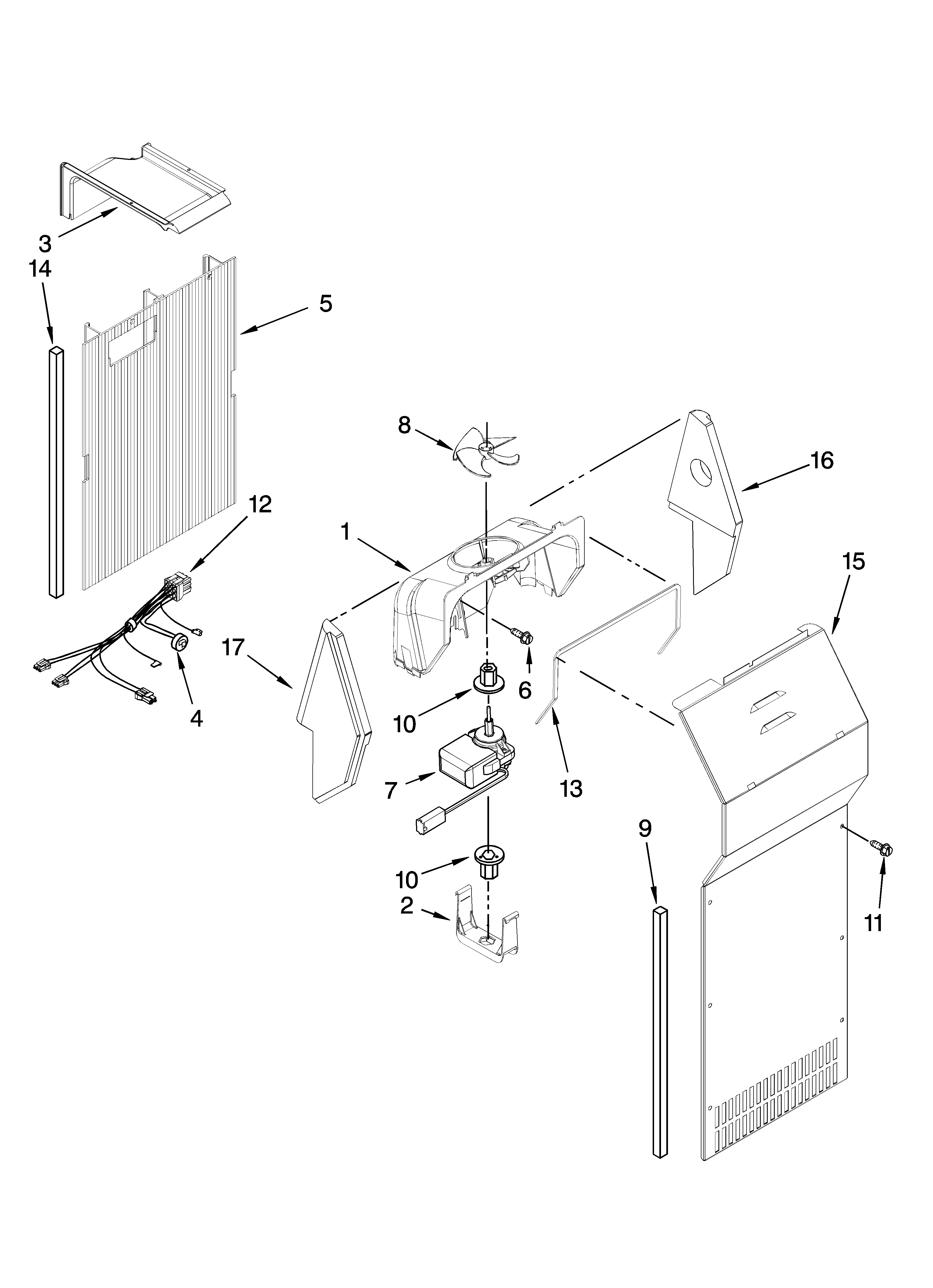 Maytag MSD2254VEY01 air flow parts diagram