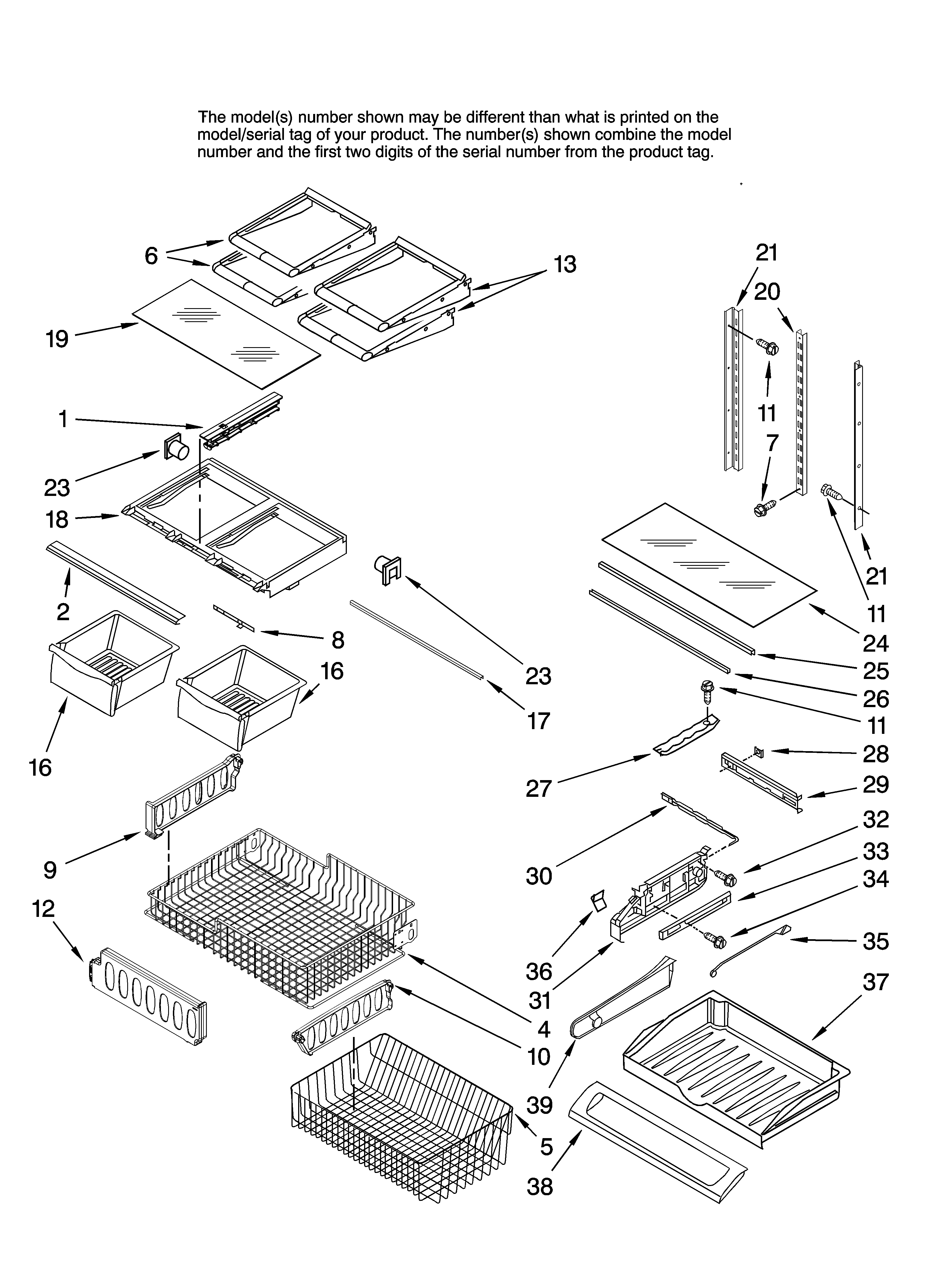 Ikea IX5HHEXVS00 shelf parts, optional parts diagram