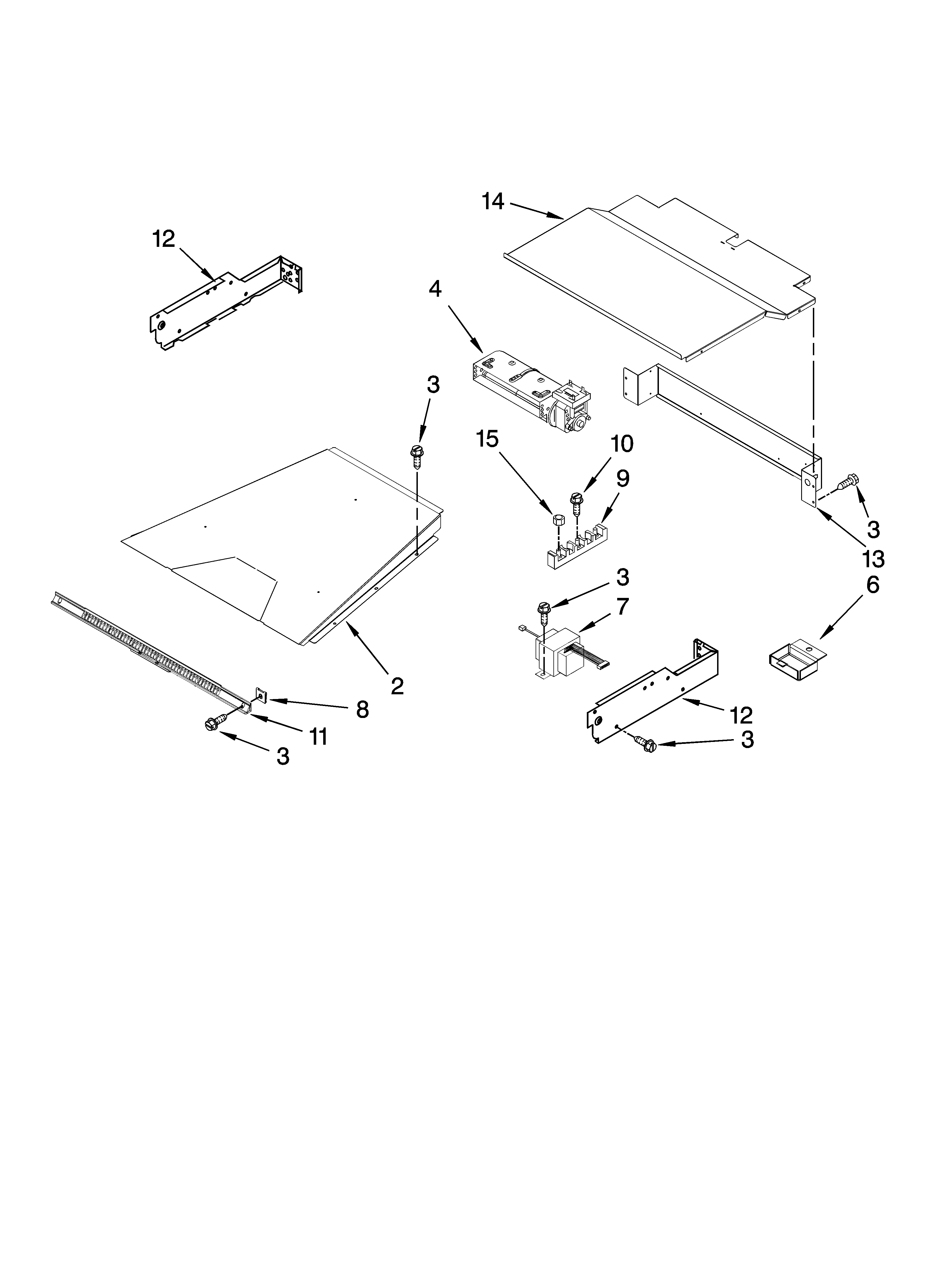 KitchenAid KEBS177SSS03 top venting parts, optional parts (not included) diagram